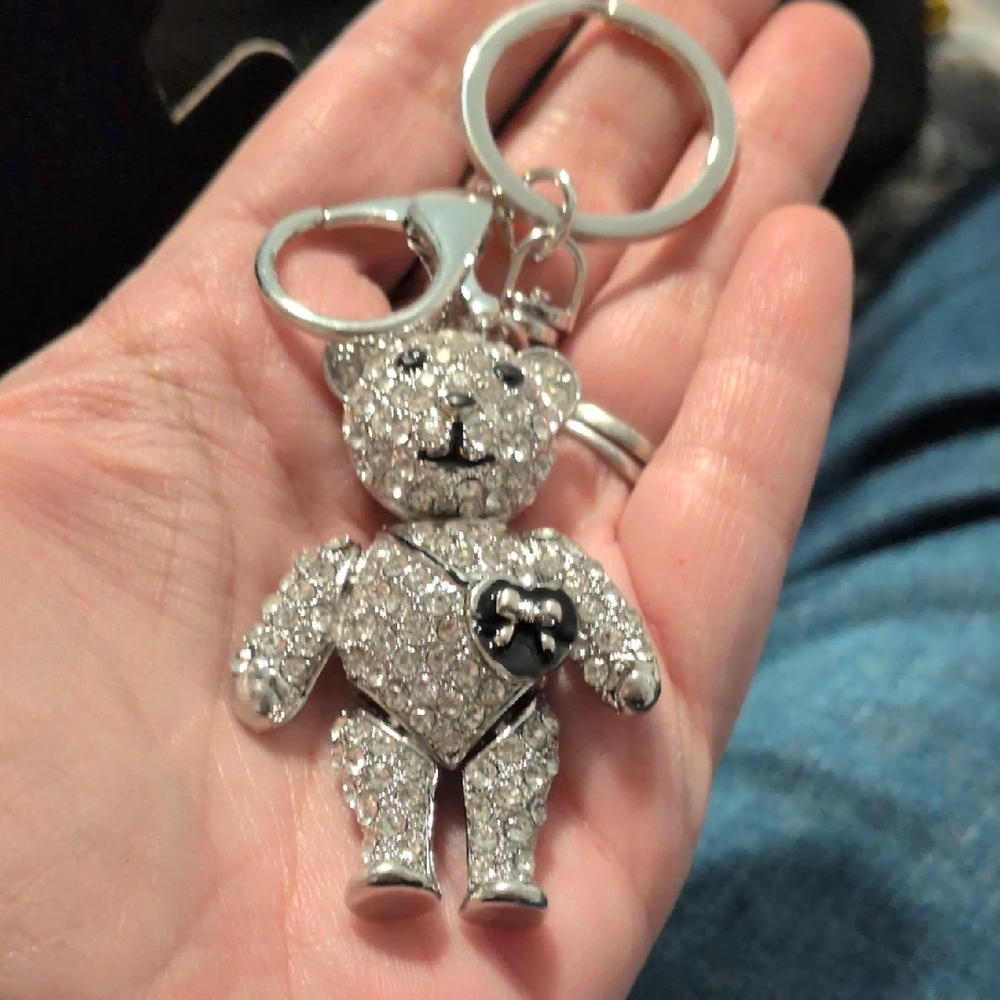 Silver Bear Key Holder